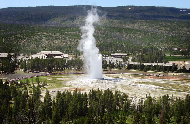 Evergreen Motel Yellowstone Old Faithful